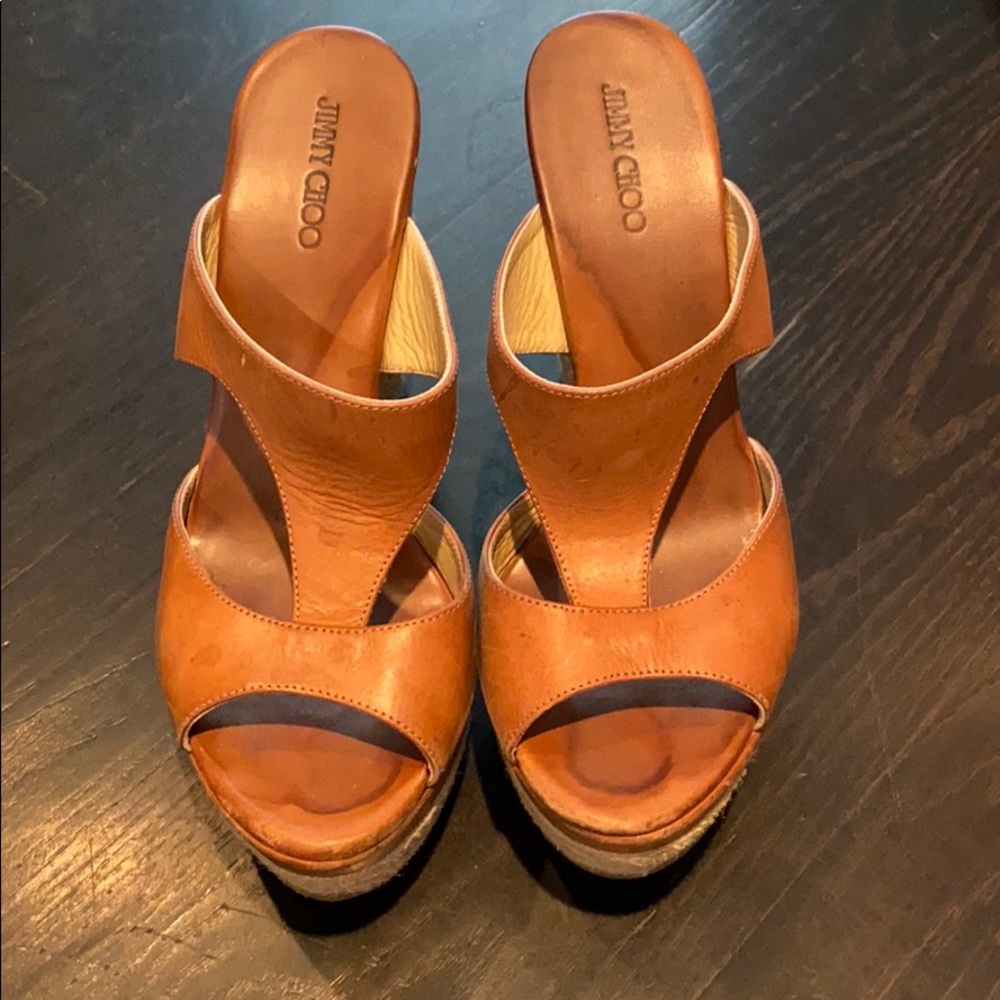 Jimmy Choo Tan Wedge